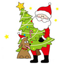 Merry Christmas Elk Snowman Santa Claus Stickers Glass Window Electrostatic Sticker Christmas Decorations For Home Xmas Ornament