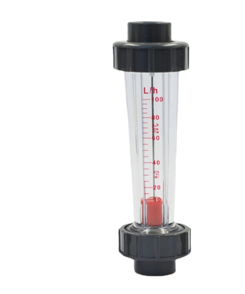 Short LZS-15/25/32/40/50/65  60 100 160 250 400 600 1000 LPH Plastic Piping Liquid Float Flowmeter Water Flow Meter Rotameter