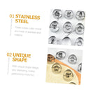 9Pcs Easter Cookie Cutters Stainless Steel Egg Chicken Bunny Carrot Shape Biscuit Mold For Easter Party Baking Decoration