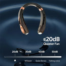 Portable Neck Fan Personal 4000mah Bladeless Cooling Neck Fan Blow Cold Air Neck Cooler Wearable Fan Around Your Neck Adjustable