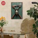 1PC 2D Flat 8*12inch Metal Sign Rustic Axes and Grenade Vintage Metal Sign Art