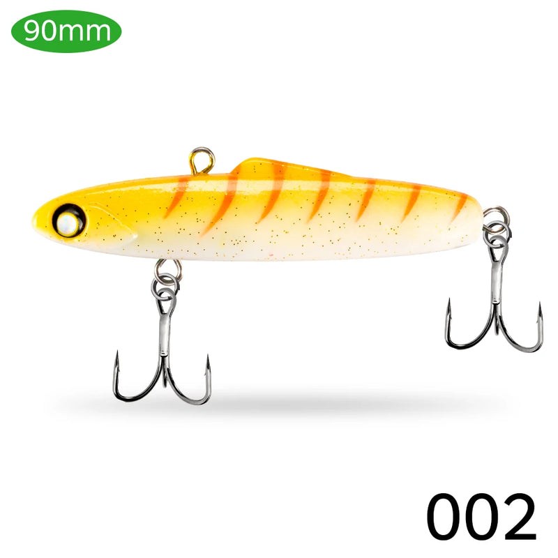 D1 VIB Lures For Winter Fishing 80mm/25g 90mm/30g Silicone Bait Artificial Wobblers Balancer For Pike Bass DT6011 Fishing Tackle