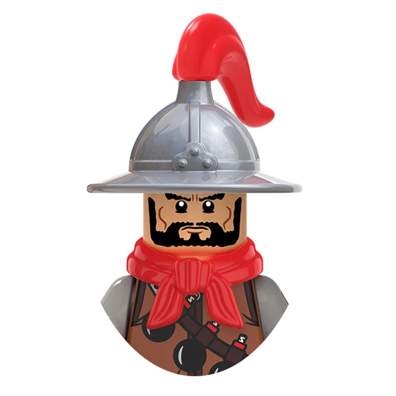 Ancient Chinese Soldier Qin Shihuang Han Ming Dynasty Liu Bang Terracotta Warriors Building Blocks Kids Bricks Toys Boys Gifts