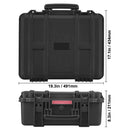 SucceBuy Hard Pistol Cases with Pre-cut PU Foam Lining Waterproof Dustproof Hard Gun Case for 1/2/5/6Pistol Lockable Pistol Case