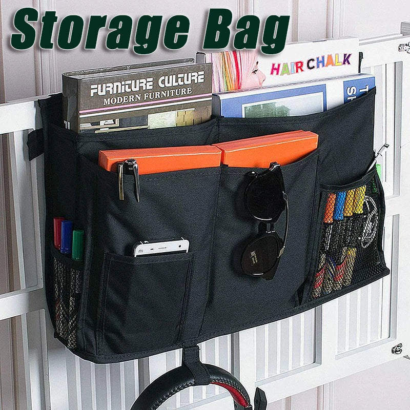 Organizer Wall Mounted Bedside Organizer Durable Washable Compartment Storage Bag Easy Installation Breathable