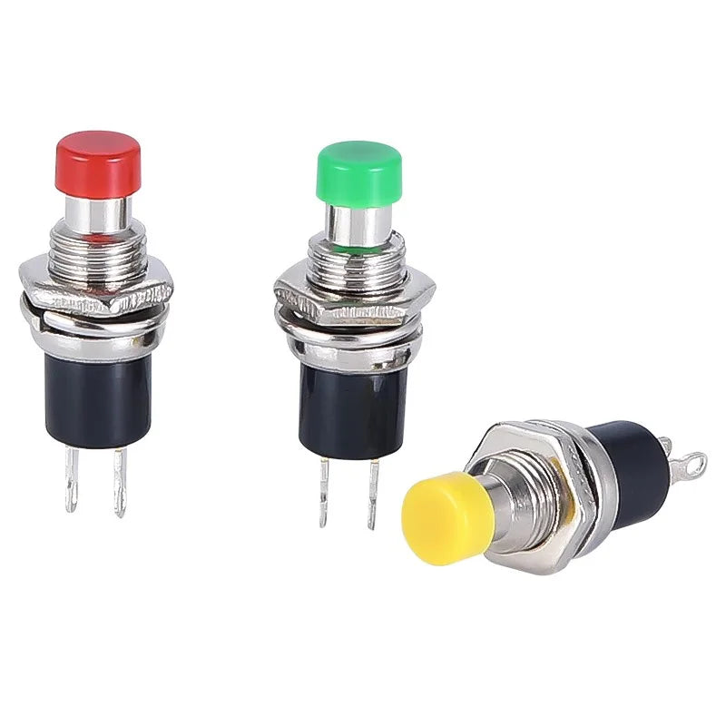 1/6 PCS,7MM,Mini Round Momentary Push Button Switch Press The Self-Reset,Normally Open 1NO,Normally Closed 1NC,Micro Switchs