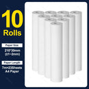 A4 Thermal Paper Thermal Printing Paper 210*30mm for A4 Wireless Bluetooth A40 Portable Printer Paper Rolls