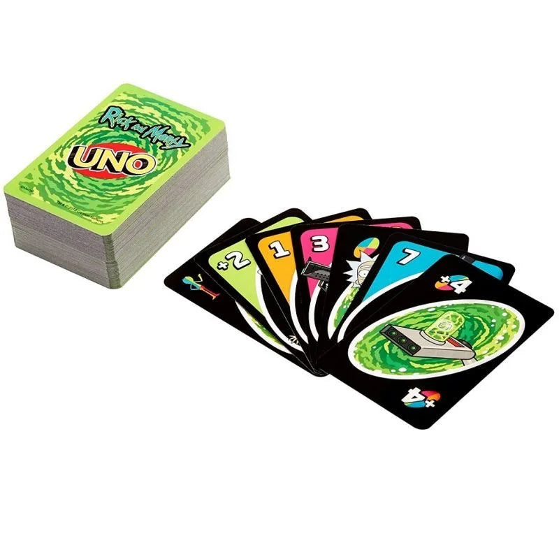 UNO co-branded Rick and Morty cards multiplayer leisure entertainment party desktop chess and card game playing cards wholesale