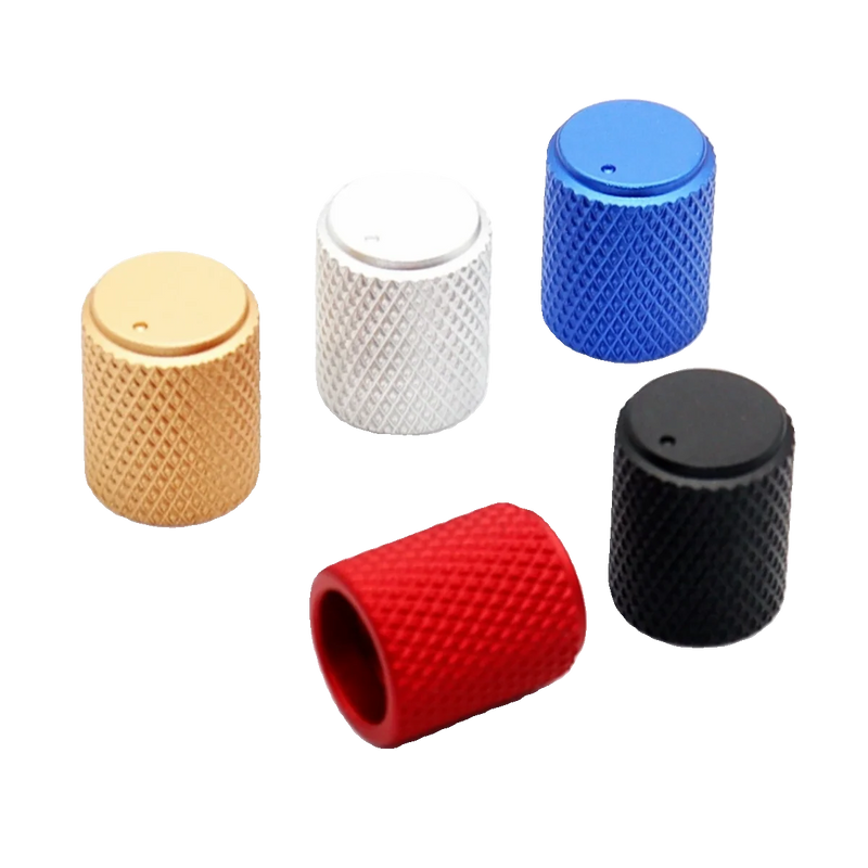 1PCS 12.5×15mm Precision machining knurl Aluminum Alloy Knob Potentiometer Knob Volume Audio Adjustment Knob cap round hole 6mm