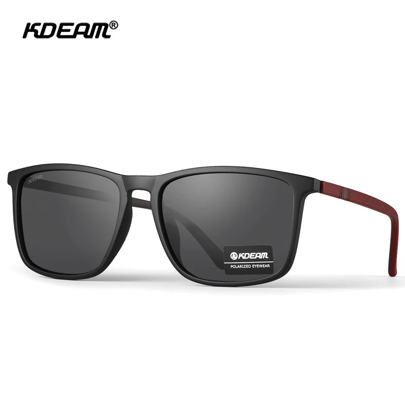 KDEAM Ultralight Fishing Sunglasses Polarized Men's Driving Sun Glasses Travel Luxury Female Sunglass With Carrying Case