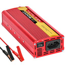2000W Car Power Inverter 12V DC to 110V/220V 60HZAC Converter with Dual USB Quick Car Charger Adapter(Red)