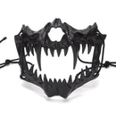 Halloween Mask Half-face Mask Cos Dragon God Fierce Tiger Night Fork Tengu Man Wolf Mask Performance Skull Masks