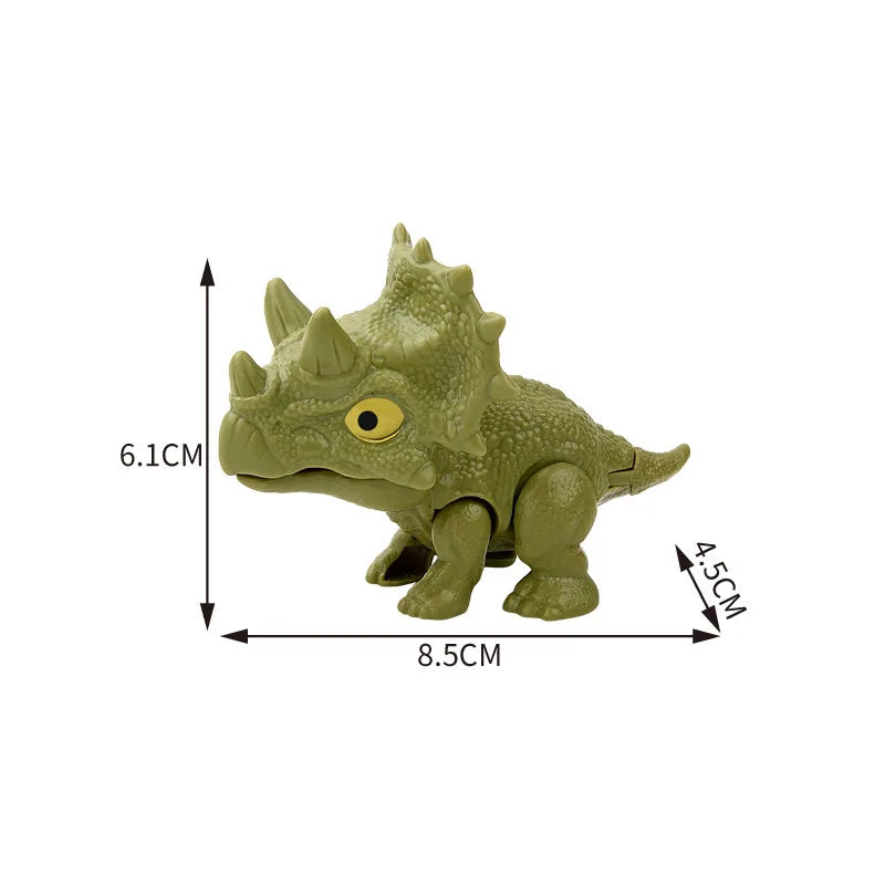 Jurassic Biting Finger Dinosaur Animals Model Toy Movable Joints Simulation Tricky Chameleon Hippo Kids Birthday Christmas Gifts