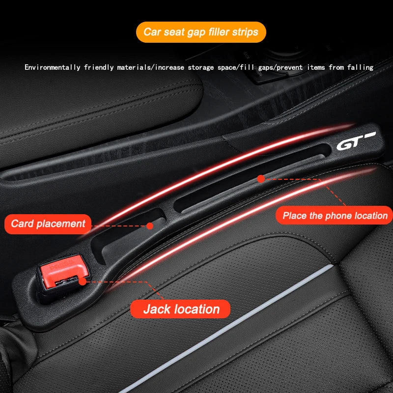 Car Seat Gap Filling Side Seam Plug Leak-proof Strip for Peugeot GT 508 5008 3008 208 2008 308 Seat Gap Pocket Strip Accessories