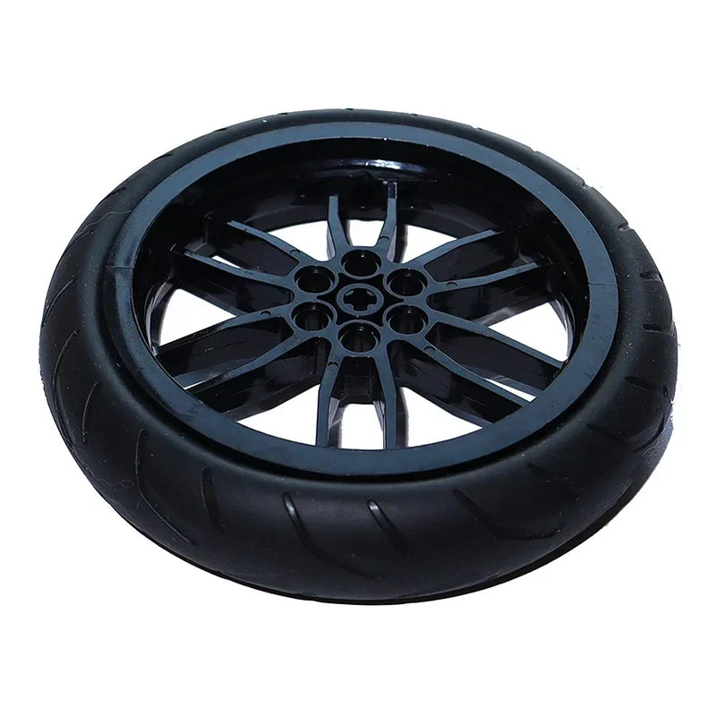 Car Truck Wheels Hub Bricks MOC Technical Tire Wheel Cross Hole Set Motorcycle Tyre & Rim Construction Building Blocks