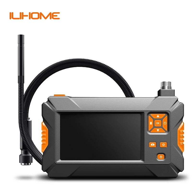 Industrial Endoscope Camera 4.3'' IPS Screen Single Dual Lens HD1080P Car Inspection Handhold Borescope 2.0MP Snake Tube 2600mAh