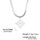 Skyrim Women Witch Knot Necklace Stainless Steel Gold Color Snake Chain Choker Amulet Wicca Witchcraft Celtics Knot Jewelry Gift