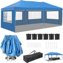 3 X 6m Waterproof Pop Up Gazebo Outdoor Pavilion Tents Four Sides 420D Oxford Cloth Rainproof Canopy Tent for Wedding
