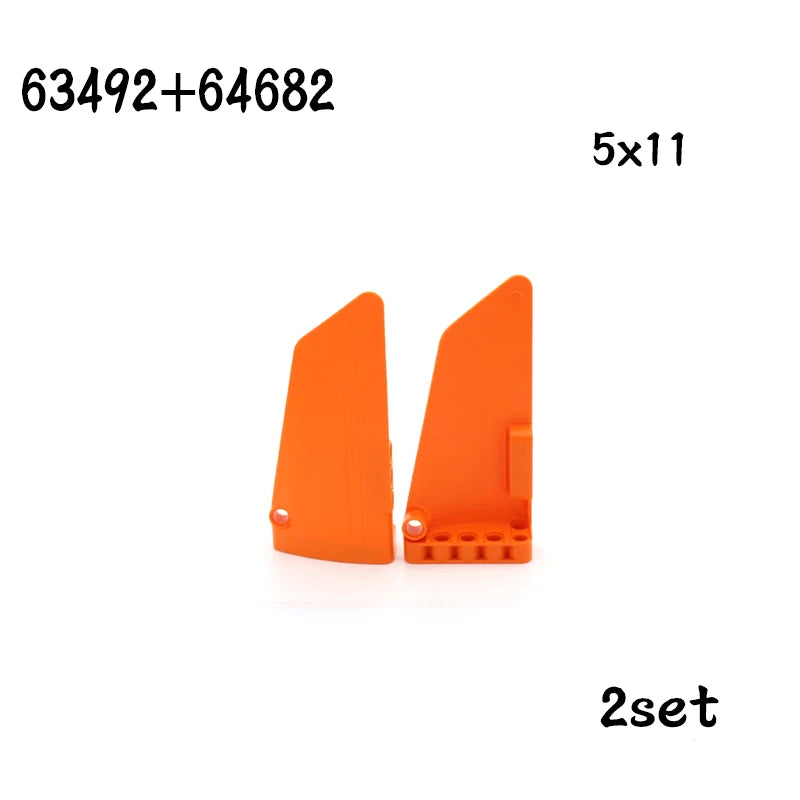 NEW Technical Panel Plate DIY Mechanical Building Blocks MOC Car Parts Brick Toy Gift  24119 62531 64782 11954 18944 18945 24116