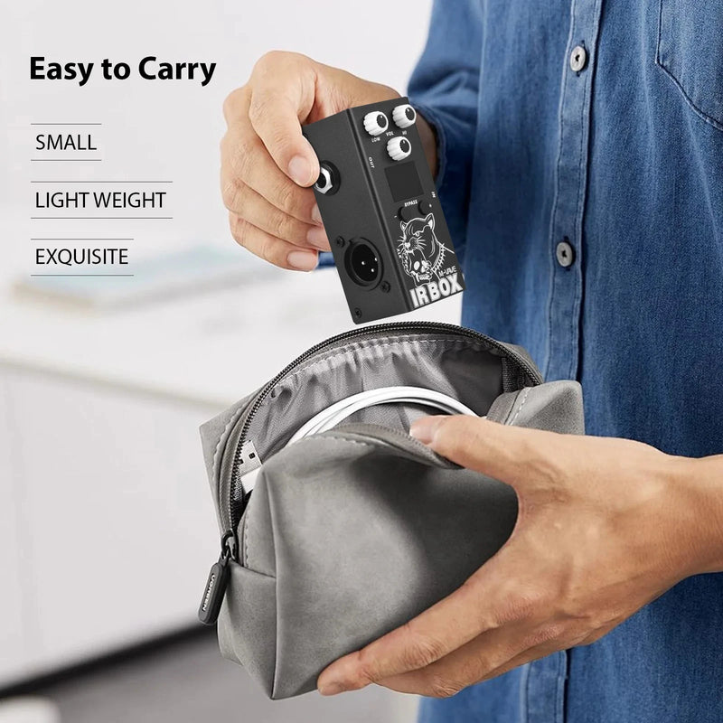 M-VAVE Guitar IR Box Effects Pedal with IR Cab Impulse Response Cabinets Speaker Simulator XLR Output Port 6.35mm Input/Output