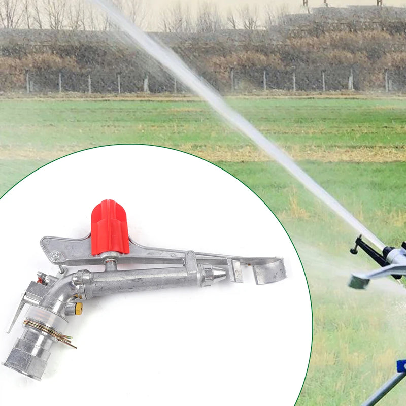 1.5In Agricultural Irrigation Spray Gun Lawn Garden Farm Large-area Water Sprinkler