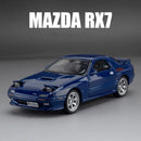1:32 Mazda RX7 AE86 JDM Mazda MX5 Car Model Alloy Car Die Cast Toy Car Model Sound and light Children's Toy Collectibles