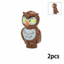 Figures Animal Building Block MOC City Goat Sheep Eagle Owl Panda Parrot Seagull Penguin Zoo Fram Accessories Bricks Toy Gift