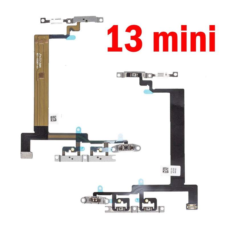 1pcs On Off Key Ribbon Power Switch Volume Button Flex Cable For iPhone 13 mini  Pro Max Replacement Parts