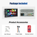 ESSGOO 7 Inch Carplay/Android Auto Double 2 DIN Car Stereo Stereo Head Unit Radio AUX FM USB Multimedia MP5 Player