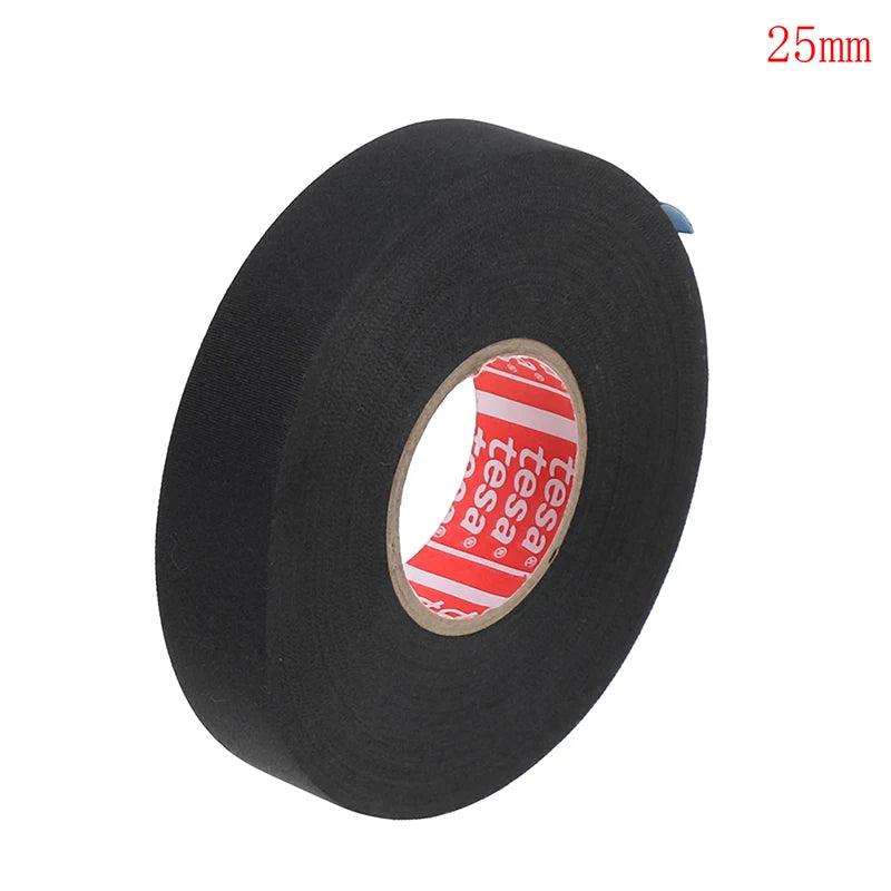 1pcs Tesa 51036 Adhesive Cloth Tape Fabric Wiring Loom Harness Length 25m