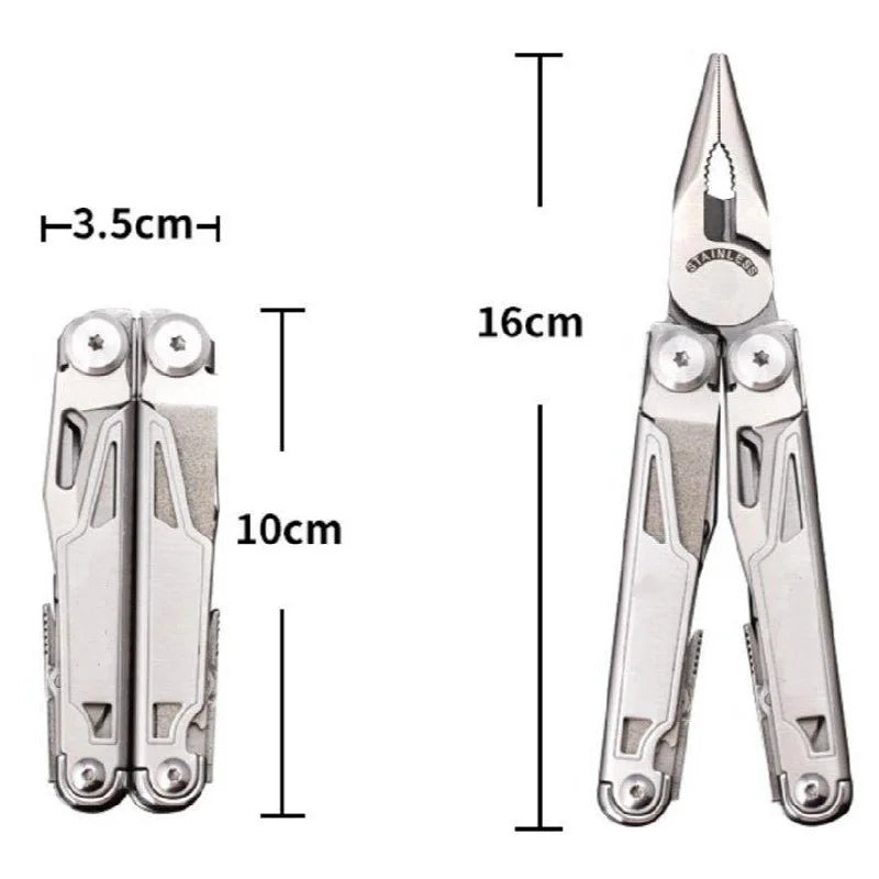 Daicamping DL12 Outdoors Stripper Camping Gear Multi Pliers Multifunctional 7CR17MOV Folding Knife Tools Multitool Clip Clamp