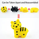 30 Pcs Animal Erasers Desktop Pets Animal Pencil Erasers Bulk Puzzle Toys Gifts Classroom Prizes Easter Egg Fillers,Party Favors
