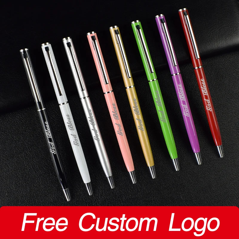 Custom Advertising Metal Fashionable Ballpoint Pen Promotional Items With Customized LOGO School Teacher Personalized Name Gift