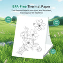 A4 Thermal Paper 200 Sheet Fanfold Printing Paper for Thermal Printer L81/A81/ A80 Compatible with PeriPage A40 BPF-free