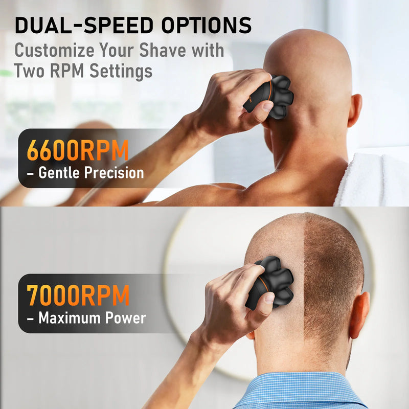 MAXGROOM 7D Head Shaver for Bald Men IXP6 Waterproof USB Rechargeable Electric Hair Trimmer Beard  Floating Blade Magnetic Razor