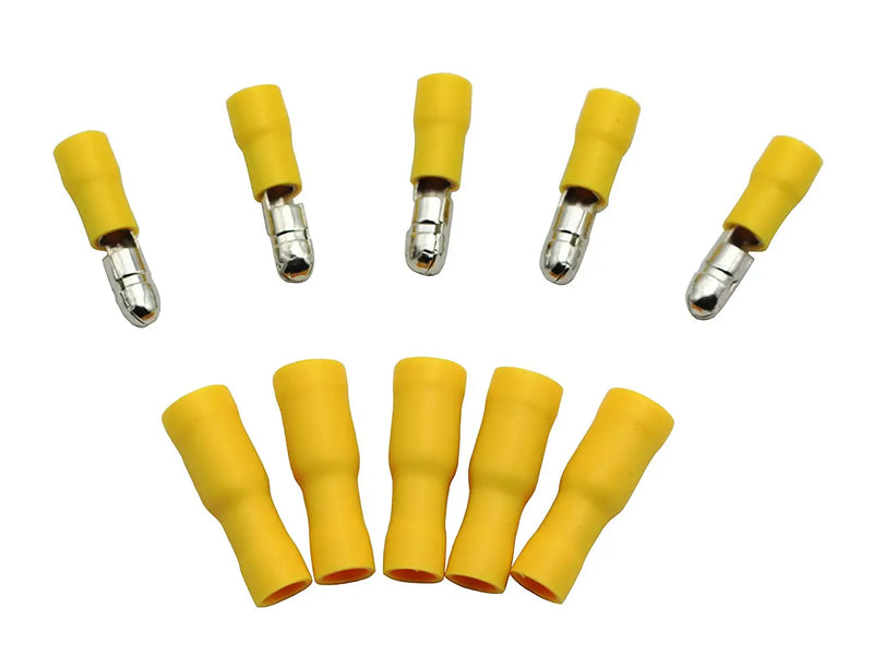 100/50x Female and Male Insulated Electric Quick Splice Wire Terminals Connector Crimp Bullet terminal for 22~10AWG Audio Wiring