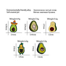 New Cartoon Avocado Enamel Pins Cute Fruit Brooches Women Men Jeans Coat Lapel Pin Badge Jewelry Gift for Friend Wholesale Pins