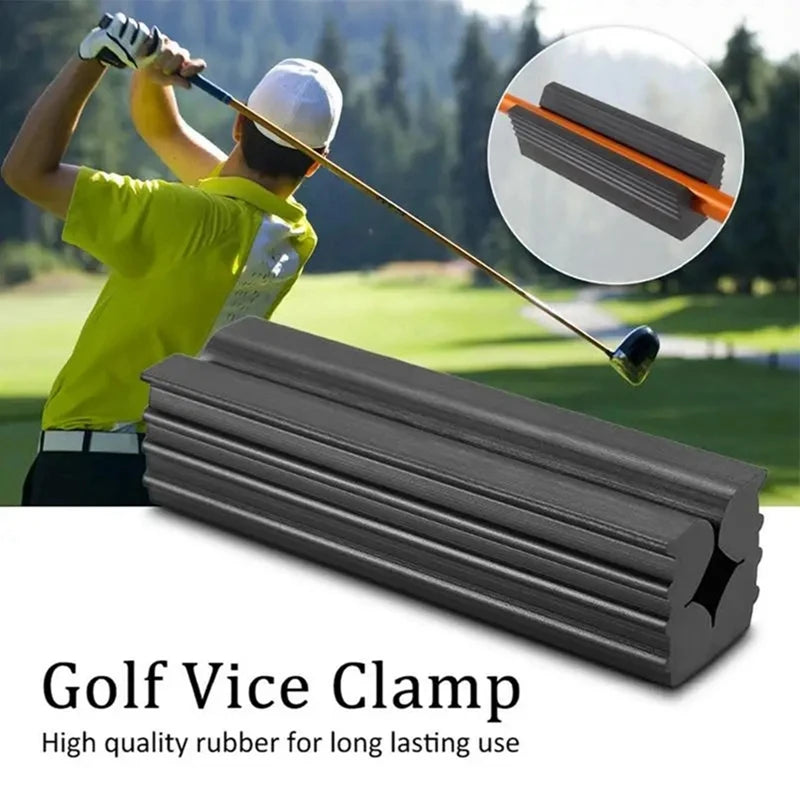 Golf Vice Clamp Regripping Kit Golf Club Firm Prevents Slipping Scratching Grip Replacement Tool Shaft Golf Accessory Profession