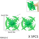 5PCS Cartoon Special Effects Pieces Arm Fist Wind Lightning Leg Flames Weapons Accessories Assemble Scene Bricks Kids for Toys