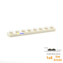 30pcs/lot Bulk Blocks Building Bricks Thin 1X8 Educational Assemblage Construction Toys for Children Size Compatible With 3460
