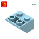 Wange 82Pcs/Lot 3660 2x2 Sloping Reverse Building Blocks Moc Slanted Parts Compatible with Brick  Children Toy Assembly Gift Box
