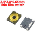 50PCS Membrane Tactile Push Button Micro Tact Switch 4 Pin 4*4*0.8mm SMD 4.8*4.8*0.55 3.7*3.7*0.35mm 3*2.6*0.6 4.5X4.5X0.55