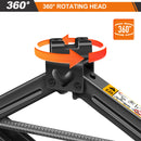 DayPlus Scissor Jack,Compact Car Jack 2 Ton/4409 LBS,105 to 385mm Lifting Range,with Hexagonal Lug Wrench for Cars/SUVS/Sedans