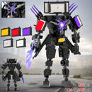 MOC Skibidi Toilet Action Figure Building Blocks Titan Clock Man upgrade 4.0 Bricks DlY Toys For Kid Christmas Birthday Gifts