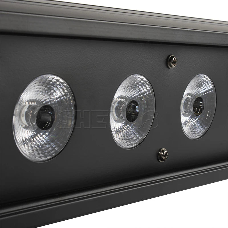 SHEHDS 1/2/4pcs LED 18x18W Wash Wall Floodlight DMX512  Flood Down Lighting for Dj Disco Wedding Christmas Lights Audience