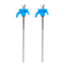 10/2pcs Metal Tent Spikes Camping Pegs Drill in Ground Anchors Heavy Duty Spiral Screw with Hex Socket Stakes Camping Stakes