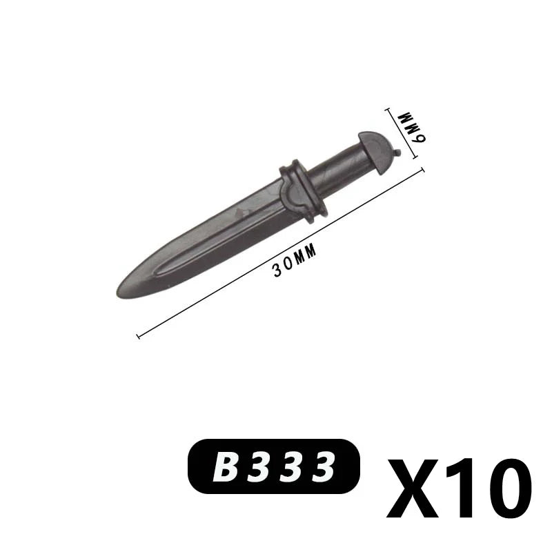 Medieval MOC Weapon Figure Accessories Building Blocks Soldiers Sword Shield Bow Arrow Trident Hammer Axe Spear Brick Kid Toy