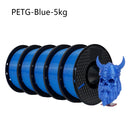 KingRoon 5KG 10KG PLA PETG Filament 1.75mm 3D Printer Plastic No Bubble Spool 3D Printing Materials for 3D Printers