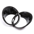 ABS Carbon Fiber 2pcs Car Styling Front Fog Light Frame Lamp Ring Cover Trim for BMW X1 F48 2016-2019 Car Exterior Accessories