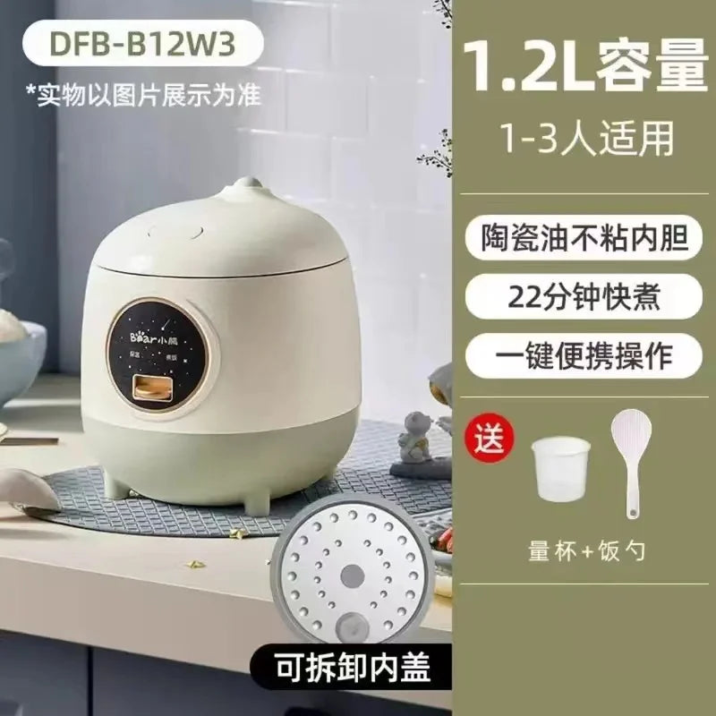 Electric 1.2L Rice Cooker Mini 1-2 person single person household small multi-function Cooking  Electric Smart Rice Cooker